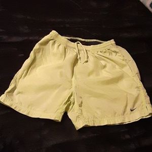 Lime Green Nike Athletic Shorts